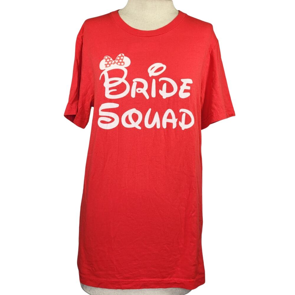 Disney Bride Squad Mini Mouse Tee Shirt Size Medium